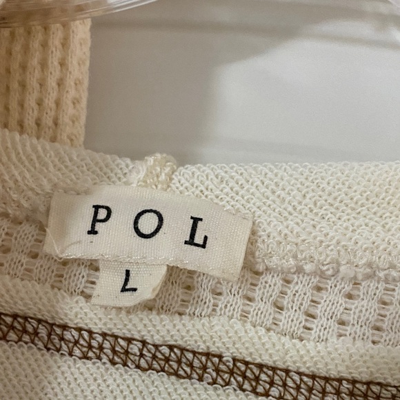 POL Cream and Tan Knit Sweater - Picture 2 of 5